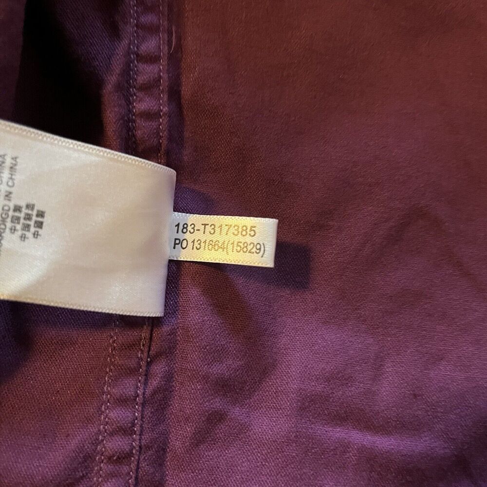 Tommy Bahama Men's XL Shirt Oasis Twill Solid Thistle Purple Silk Blend - Picture 12 of 14